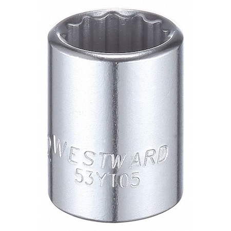 Socket 3/8" Drive SAE 1/2" Socket Sz Type 53YT05 by USA Westward Sockets