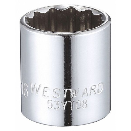 Socket 3/8" Drive SAE 11/16" Socket Sz Type 53YT08 by USA Westward Sockets