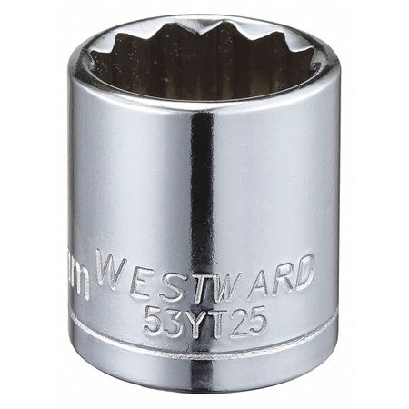 Westward Socket 3/8" Drive Metric 17mm Socket Sz Type 53YT25 Technical Info