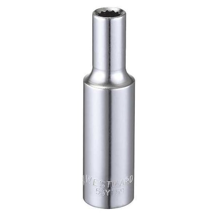 Socket 3/8" Drive SAE 1/4" Socket Sz Type 53YT69 by USA Westward Sockets