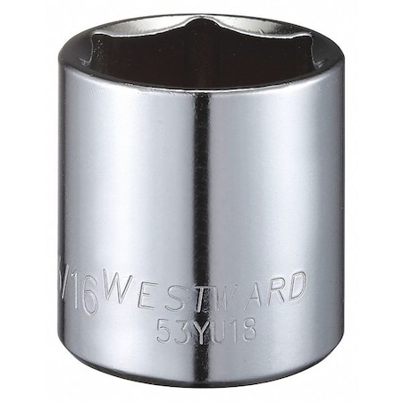 Socket 1/2" Drive SAE 1 3/16" Socket Sz Type 53YU18 by USA Westward Sockets