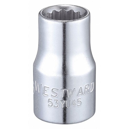 Socket 1/2" Drive SAE 7/16" Socket Sz Type 53YU45 by USA Westward Sockets