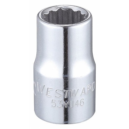 Socket 1/2" Drive SAE 1/2" Socket Sz Type 53YU46 by USA Westward Sockets