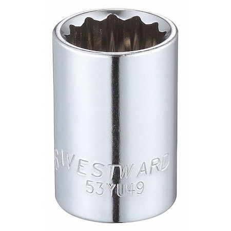 Socket 1/2" Drive SAE 11/16" Socket Sz Type 53YU49 by USA Westward Sockets