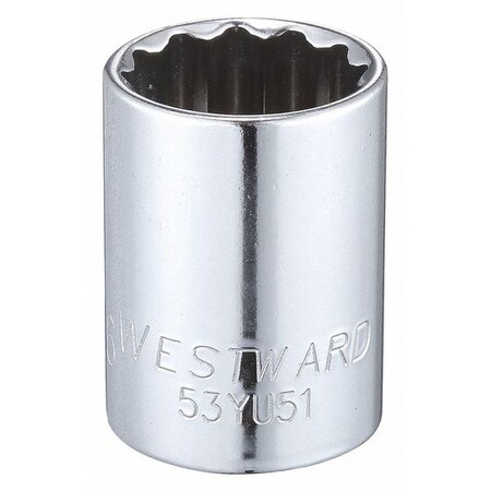 Socket 1/2" Drive SAE 13/16" Socket Sz Type 53YU51 by USA Westward Sockets