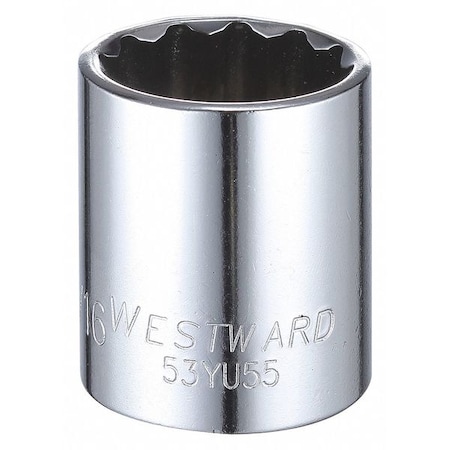 Socket 1/2" Drive SAE 1 1/16" Socket Sz Type 53YU55 by USA Westward Sockets