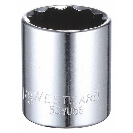 Socket 1/2" Drive SAE 1 1/8" Socket Sz Type 53YU56 by USA Westward Sockets