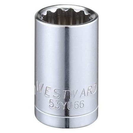 Socket 1/2" Drive Metric 15mm Socket Sz Type 53YU66 by USA Westward Sockets