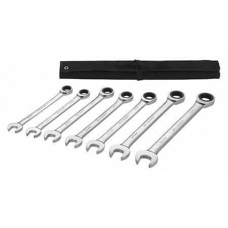 Ratcheting Wrench Set Metric 7 pcs. by USA Westward Combination Wrench Sets