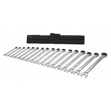 Ratcheting Wrench Set Metric 17 pcs. by USA Westward Combination Wrench Sets