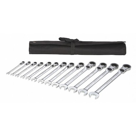Ratcheting Wrench Set SAE 13 pcs. by USA Westward Combination Wrench Sets