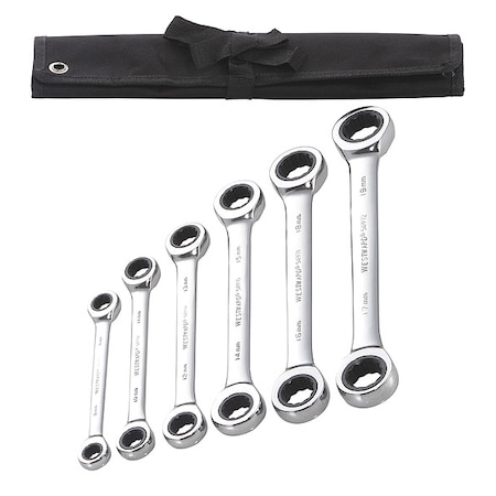 Box End Wrench Set 6 Pieces 12 Pts by USA Westward Ratcheting Wrench Sets