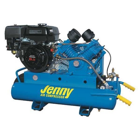 Gas Air Compressor 8 gal. Tank 9.0 HP by USA Jenny Portable Gas Air Compressors