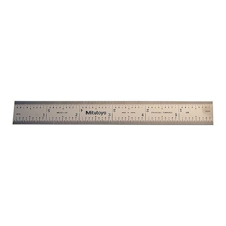 Steel Rule 6" Size 16R Graduation 3/4" W by USA Mitutoyo Rulers & Straight Edges