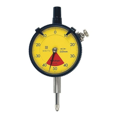 Dial Indicator 0 to 0.8mm Range White by USA Mitutoyo Precision Measuring Dial Indicators