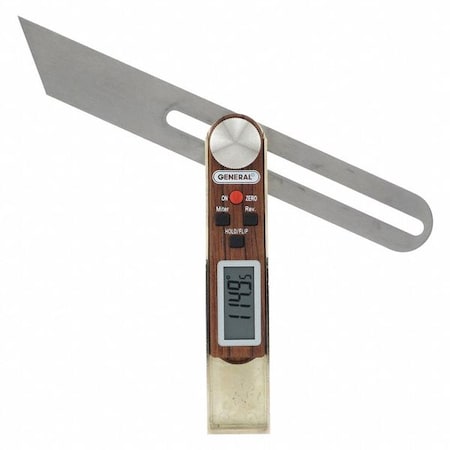 Digital T Bevel 12" Tongue 9 5/8" Body by USA General Tools Squares Bevels & Stair Gauges
