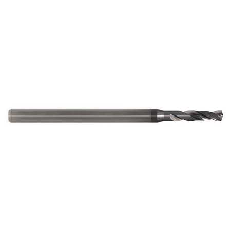 KYOCERA 105-0071L100 Series 105 Micro Drill Bit 118° Cutting Angle 0.1000 Cutting Length 0.0071 Cutting Diameter 1/8 Shank Diameter AlTiN Carbide 1-1/2 Length 2 Flutes 