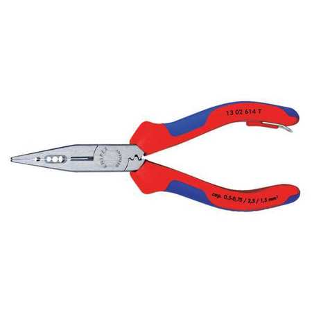Knipex Chain Nose Plier 6 1/4" Overall Length Technical Info