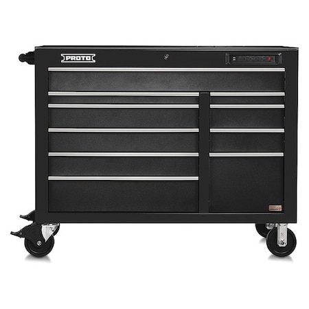 Rolling Cabinet 67" W 18 Drawer Black Type J555041 10DBPDP by USA Proto Rolling & Combination Cabinets & Carts