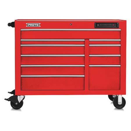 Rolling Cabinet 67" W 18 Drawer Red Type J555041 10RDPDP by USA Proto Rolling & Combination Cabinets & Carts