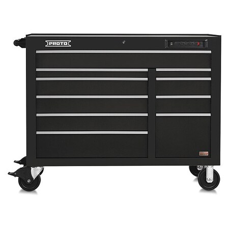 Rolling Cabinet 67" W 18 Drawer Black Type J555041 10BKPDP by USA Proto Rolling & Combination Cabinets & Carts