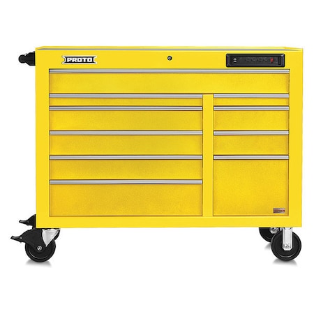 Rolling Cabinet 67" W 18 Drawer Yellow Type J555041 10YLPDP by USA Proto Rolling & Combination Cabinets & Carts