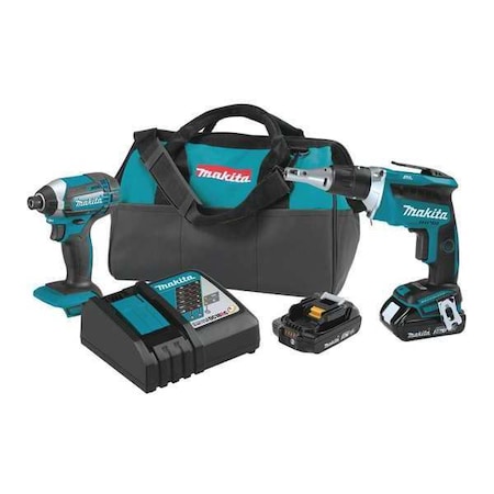 Cordless Combo Kit 2 Tools 18.0V Type XT262R by USA Makita Cordless Power Tool Combination Kits