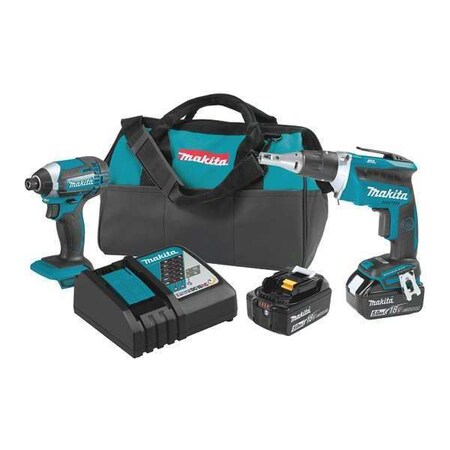 Cordless Combo Kit 2 Tools 18.0V Type XT262T by USA Makita Cordless Power Tool Combination Kits