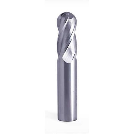 Ball End Mill AlTiN 0.125" Shank dia. Type BNS40093X by USA G.W. Schultz High Speed Steel End Mills