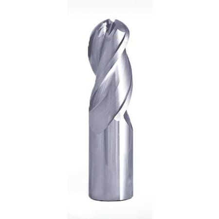 Ball End Mill ZrN 1.000" Shank dia. by USA G.W. Schultz High Speed Steel End Mills