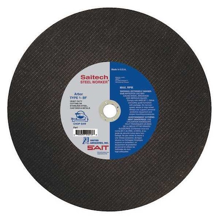 Saw Blade T 1 12x3/32x1 Steelworker PK10 by USA United Abrasives SAIT Circular Power Saw Blades