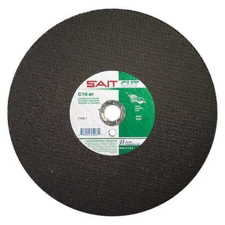 Saw Blade T 1 14x3/16x1 C16 PK5 by USA United Abrasives SAIT Circular Power Saw Blades