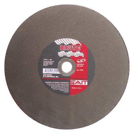 Gas Saw Blade T 1 12x1/8x1 Brute PK10 by USA United Abrasives SAIT Circular Power Saw Blades