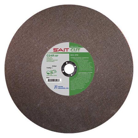 Gas Saw Blade T 1 16x1/8x1 C24R PK10 by USA United Abrasives SAIT Circular Power Saw Blades