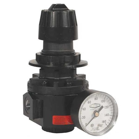 Wilkerson Std RegulatorR26 w/gauge 1/2 by USA Dixon Pneumatic Regulators