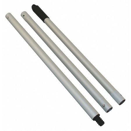 Aluminum Broom Thread Handle 5 ft. 3 pcs by USA Kraft Tool Concrete Finishing Tools