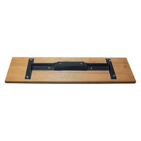 Bull Float Mahogany H Bracket 36x7 1/4 by USA Kraft Tool Concrete Floats