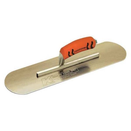 Trowel Gold SS Pro Form 7 7/8"Shnk 16x4 by USA Kraft Tool Masonry Tools