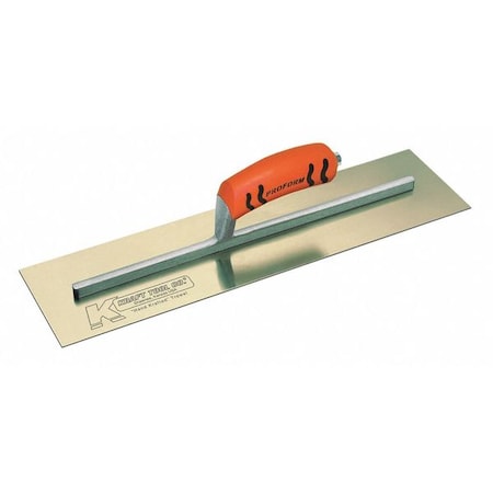 Cement Trowel Gold SS 14x4.75" Pro Form by USA Kraft Tool Concrete Trowels