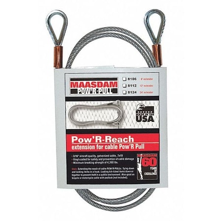 Reach Cable Extender 6 ft. by USA Maasdam Cable Pullers