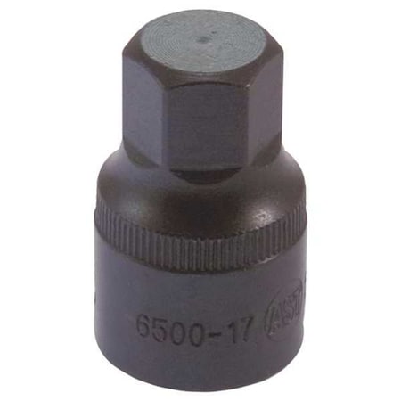 Socket 17mm 1/2" Dr Hex Satin by USA Assenmacher Sockets