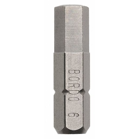 Insert Bit In Hex 6mm 25mm Min. Qty 10 by USA Bordo Screwdriver Bits