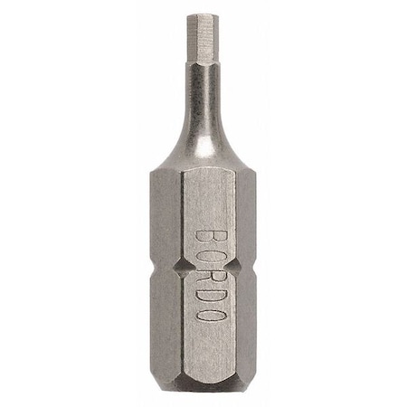 Insert Bit In Hex 3/32" 25mm Min. Qty 10 by USA Bordo Screwdriver Bits