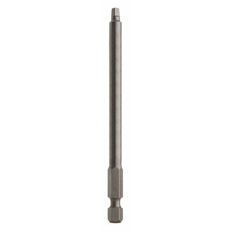 Power Bit Square Recess No.2 100mm Min. Qty 10 by USA Bordo Screwdriver Bits