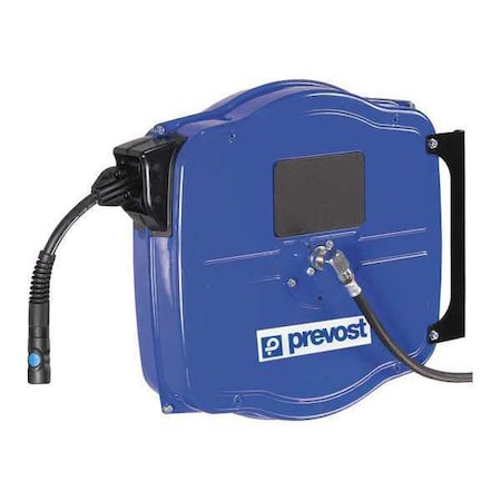 Hose Reel 3/8"x50 ft. Ind Coupler by USA Prevost Pneumatic Spring Return Hose Reels