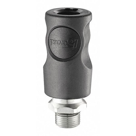 Safety C Coupler 3/8" MBSP by USA Prevost Pneumatic Hose Quick Connect Fittings