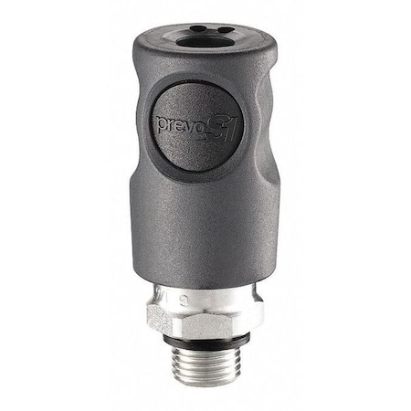 Safety C Coupler Parallel 3/8" MBSP by USA Prevost Pneumatic Hose Quick Connect Fittings