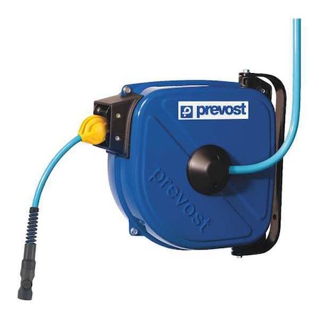 Retracting Hose Reel 3/8"x33 ft. Type DRFB 1010CS by USA Prevost Pneumatic Spring Return Hose Reels