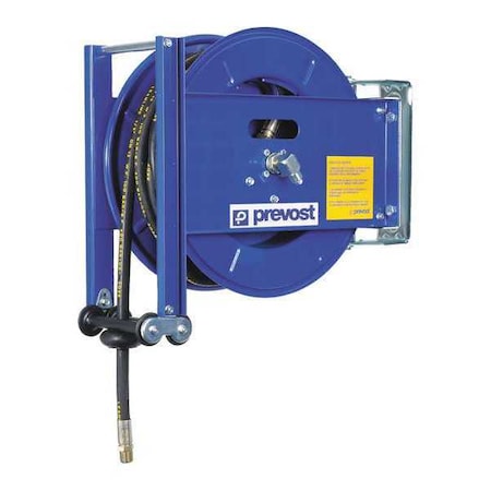Hose Reel Oil 1/2"x50 ft. 60 Bar by USA Prevost Pneumatic Spring Return Hose Reels