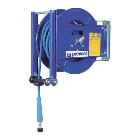 Water Hose Reel 5/16" 65ft 5800 PSI by USA Prevost Pneumatic Spring Return Hose Reels